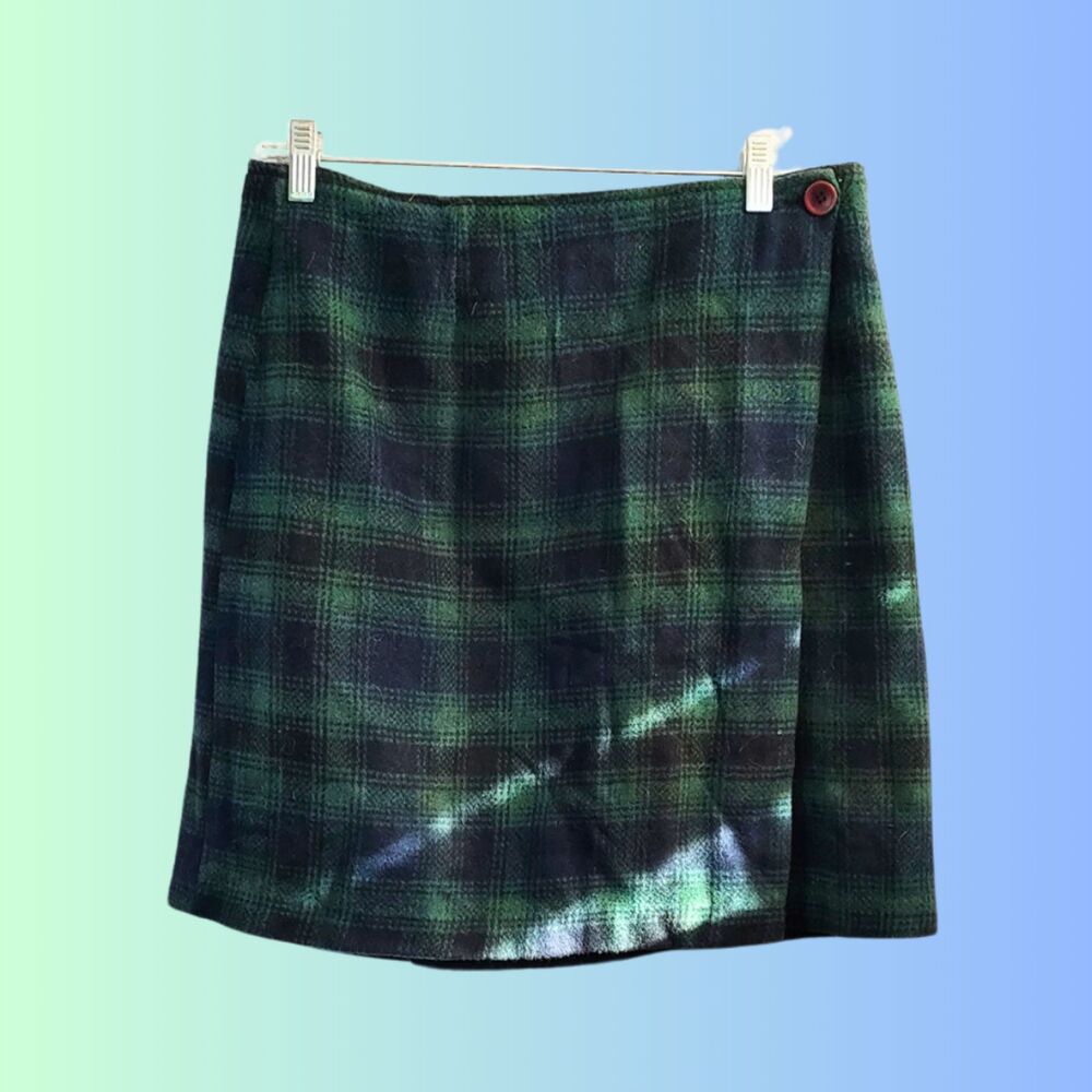 Vintage Wool Mini Skirt 32" Waist Medium